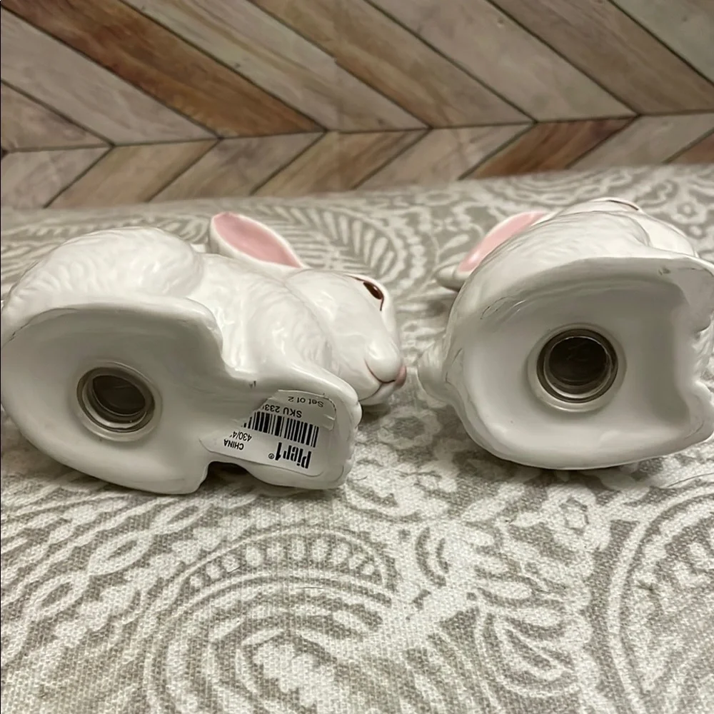 Pier 1 Imports Bunny‎ Rabbit Salt and Pepper Shakers